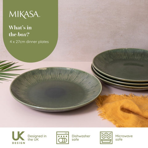 Jardin Dinner Plate 27cm 4pc Set