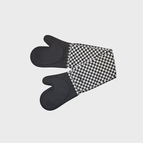 Silicone Fabric D'be Glove - Check