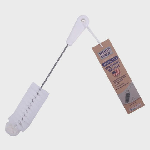 USA Brushware Foam Tipped Baby Bottle Washing Brush