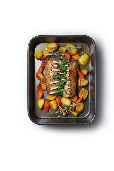 Heavy Base Deep Roasting Pan 34x26cm
