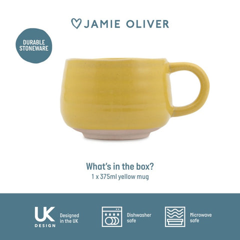 Big Love Stoneware 375ml Cosy Cuppa Mug, Yellow, Gift Boxed