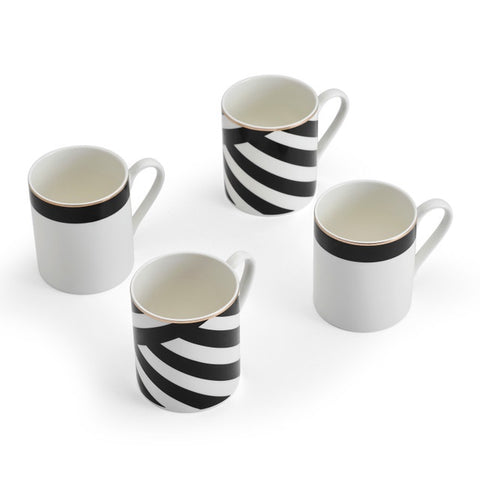 Luxe Deco Mugs 380ml 4pc Set