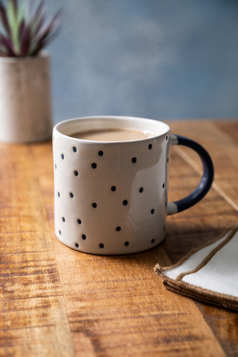 Stoneware Mug, Spot, 390ml, Labelled