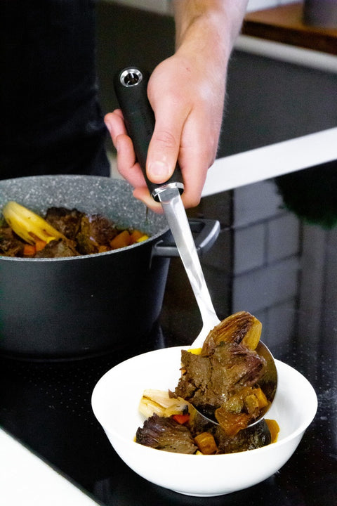 Soft Grip Solid Cooking Spoon SS