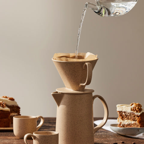 Bean Frankie Glass Teapot with Filter Clear