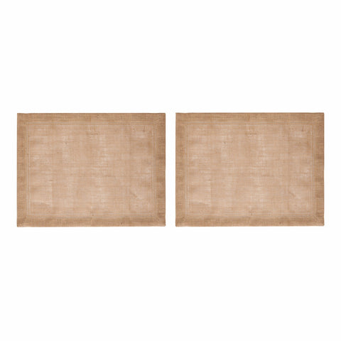 Rectangle Placemat 2pc Set - Jute - 45 x 35cm