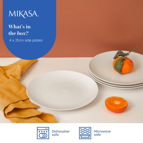 Chalk Side Plate 21cm 4pc Set