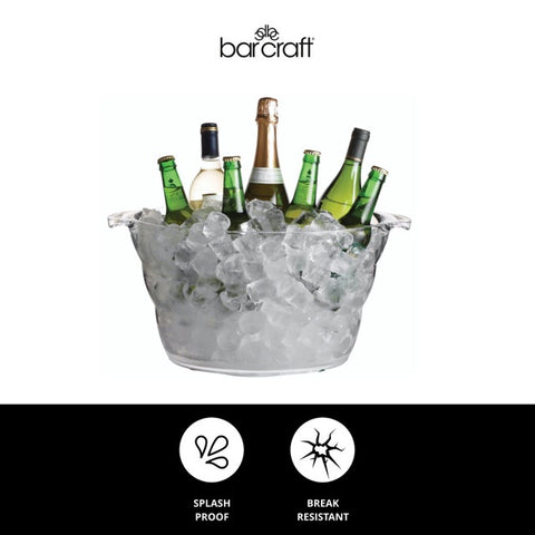 Large Oval Drink Pail Clear