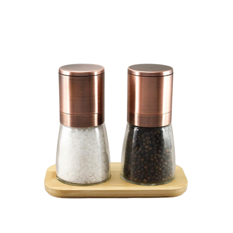 3 Piece Oasis Upside-Down Mill Set (Black Peppercorn & Australian Sea Salt)