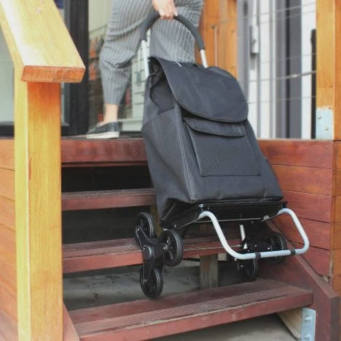 Handy Trolley With Climbing Wheels - Black