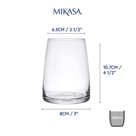 Palermo Stemless Glass 4pc Set