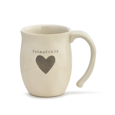 Warm Heart - 11.4cm/4.5" Friendship Heart Mug