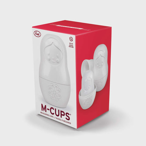 Matryoshka Measuring Cups 6 Piece Set White