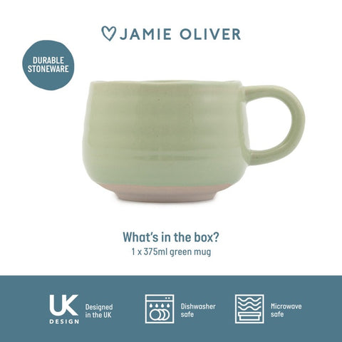 Big Love Stoneware 375ml Cosy Cuppa Mug, Green, Gift Boxed