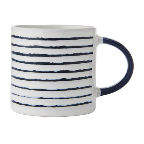 Stoneware Mug, Stripe, 390ml, Labelled