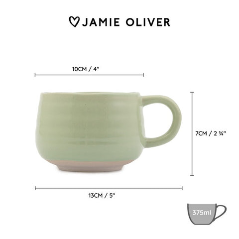 Big Love Stoneware 375ml Cosy Cuppa Mug, Green, Gift Boxed
