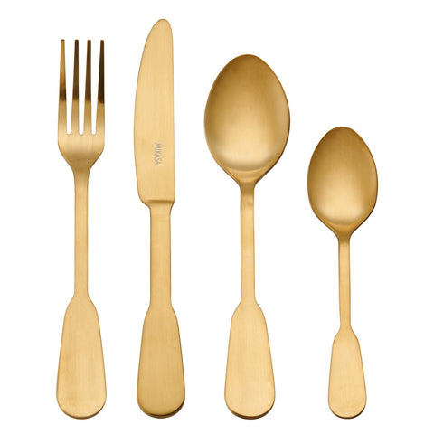 Soho Gold 16pc Cutlery Set
