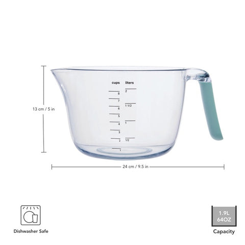 Mixing and Measuring Bowl with Handle, Mineral Water, Labelled