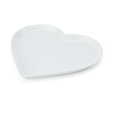 Chalk Serving Platter Heart 30cm