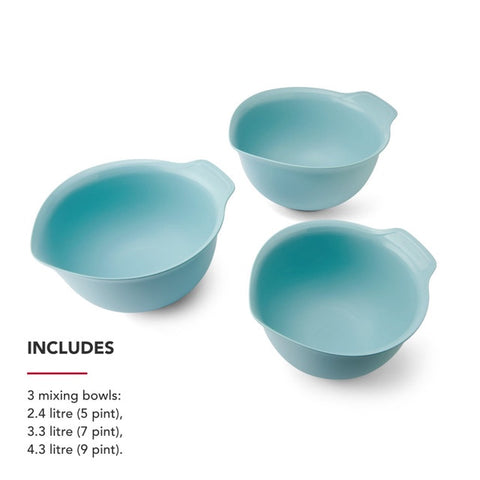 Mixing Bowls, Set of Three, Mineral Water, Sleeved