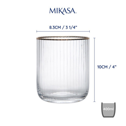 Sorrento Stemless Glass 4pc Set