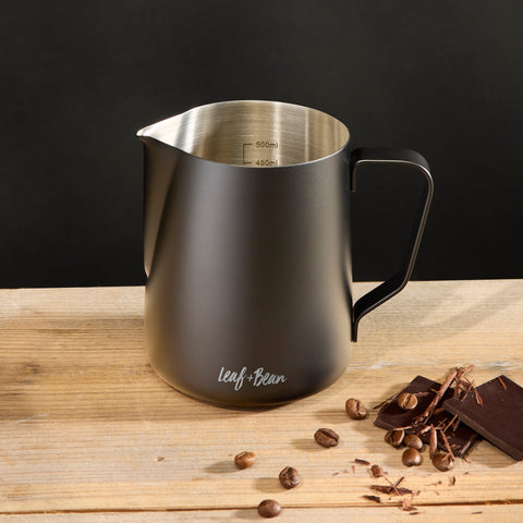 Stainless Steel Milk Frothing Jug 600ml Black
