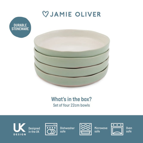 Big Love Stoneware 22cm Dishy Bowls, Gift Boxed