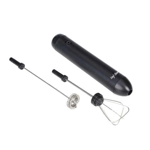 2 In 1 Handheld Rechargeable Milk Frother Black