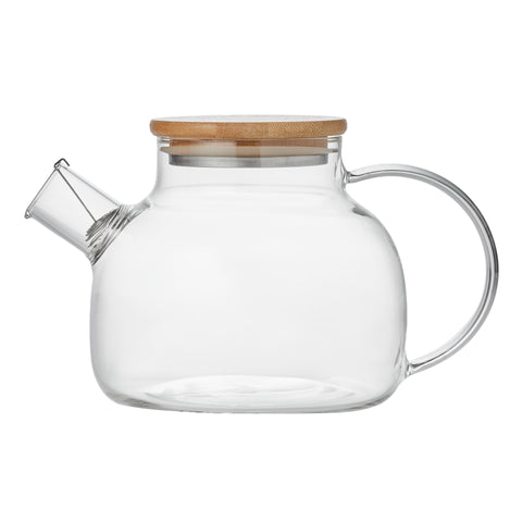 Bean Frankie Glass Teapot with Filter Clear