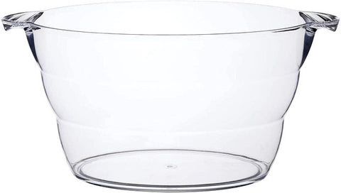 Large Oval Drink Pail Clear