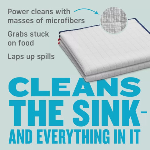 Wash & Wipe Kitchen Cloths - Twin Pack