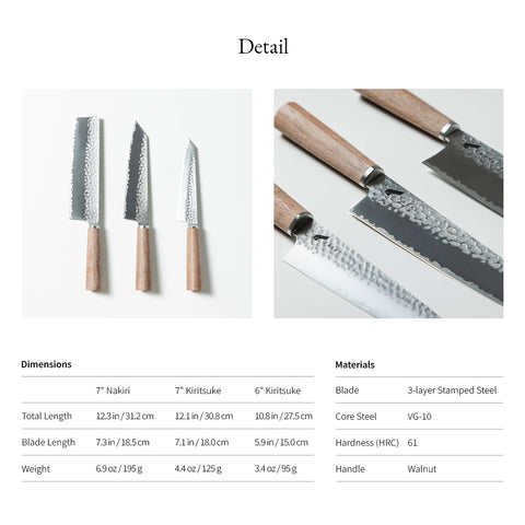 Premium Japanese Knife Set 3 pieces