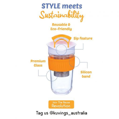 Large Reusable Tea Strainer Cup - 540ml
