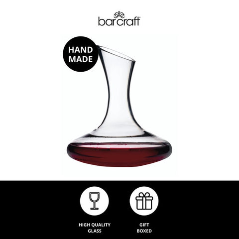 Deluxe Glass Wine Decanter, 1.5 Litres, Gift Boxed