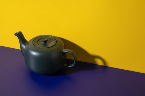 Ceramic Teapot, Green, 1.2 Litres, Labelled