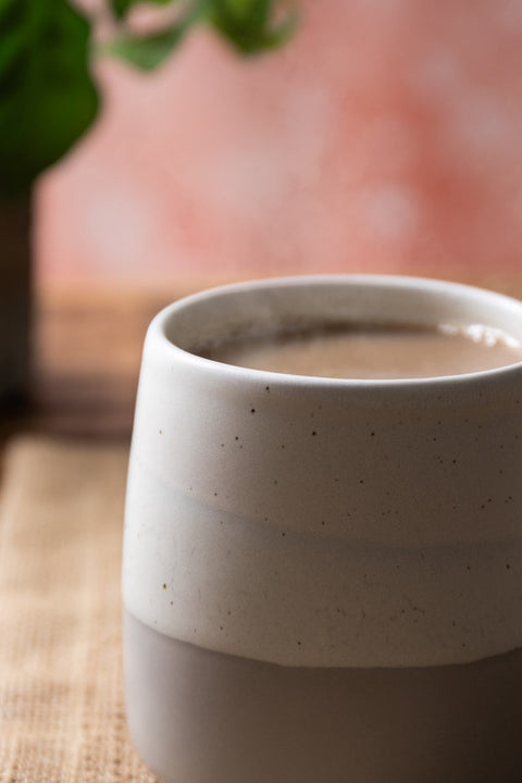 Stoneware Mug, Grey Glaze, 390ml, Labelled