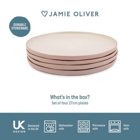 Big Love Stoneware 27cm Perfect Plates, Gift Boxed