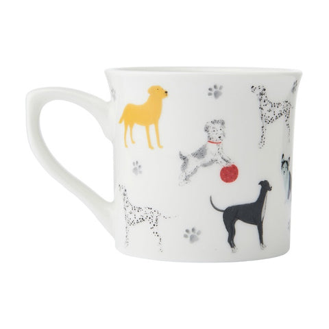 Fine Bone China 300ml Fluted Mug, Dog, Labelled
