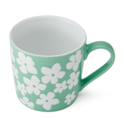 Stoneware Mug, Blue Flower, 360ml, Labelled