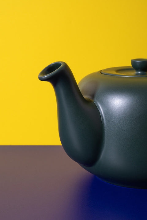 Ceramic Teapot, Green, 600ml, Labelled